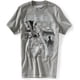 thumbnail image 1 of Aeropostale - Camiseta gráfica para hombre con cuello redondo So Cal, gris, extra pequeña, 1 of 1