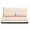 Beige, variant on Gymax Floor Sofa Bed 6-Position Adjustable Sleeper Lounge Couch with 2 Pillows Blue