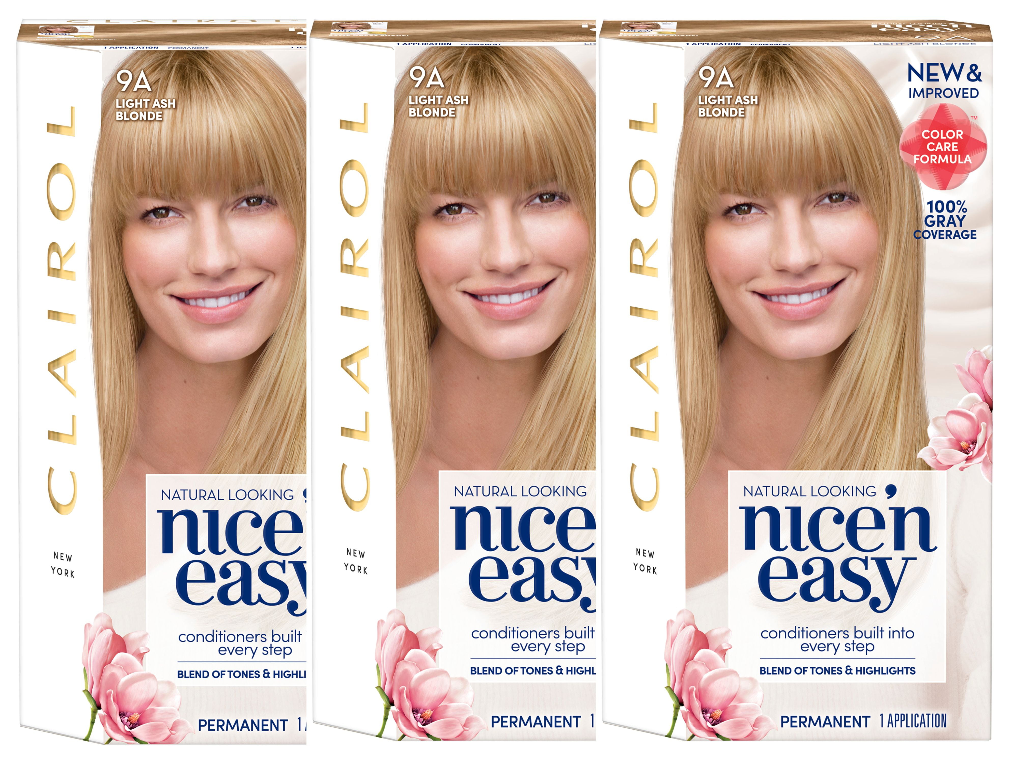 3. Clairol Nice'n Easy Permanent Hair Color, 9A Light Ash Blonde, Pack of 1 - wide 1