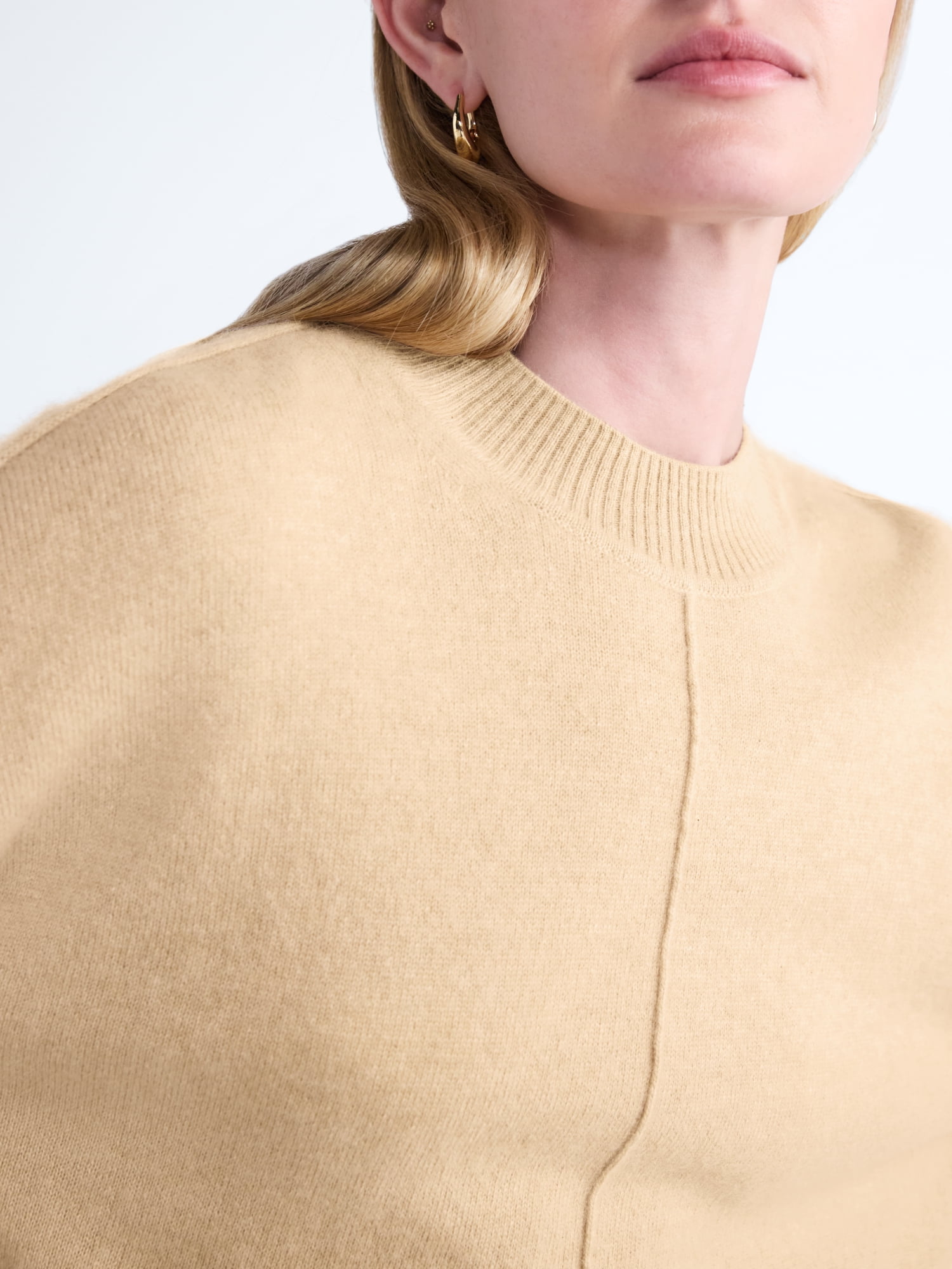 Scoop Women’s Cashmere Wedge Sweater, Lightweight, Sizes XS-XXL