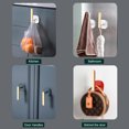 thumbnail image 3 of Naiovety Portarrollos de papel higiénico, colgador para baño, estante para tapa de olla, extraíble, reutilizable, para el hogar, dormitorio, Type3 NO3, 3 of 6