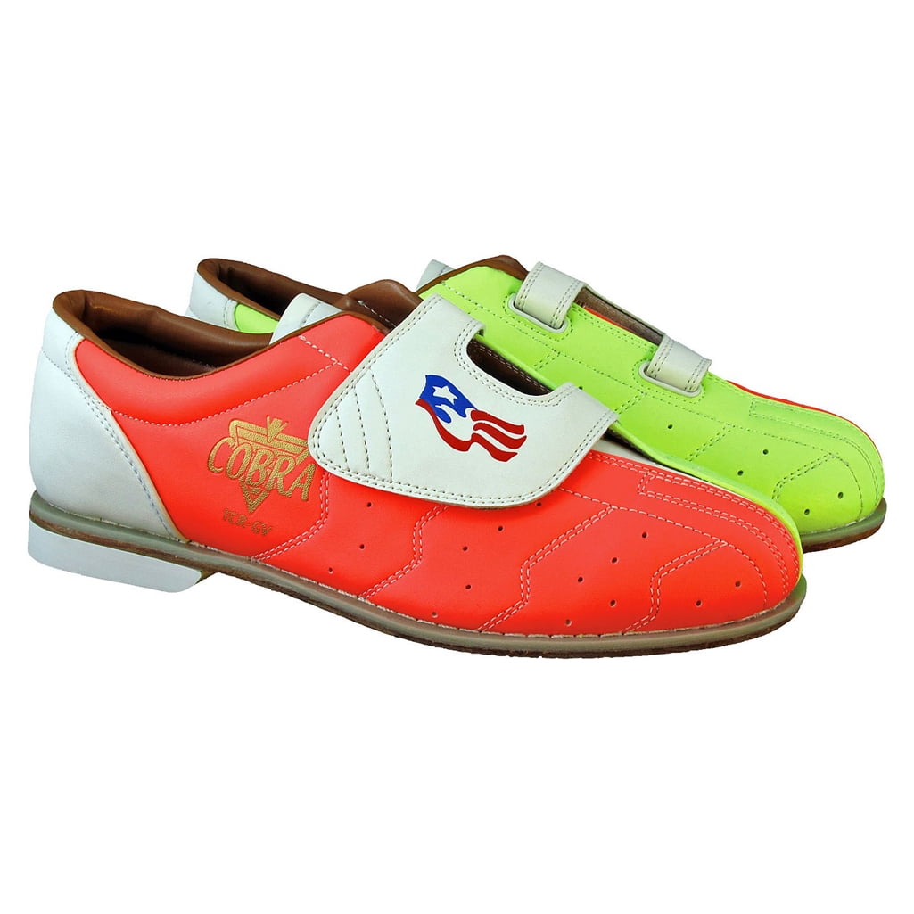 Hook and Loop Mens Glow TCRGV Cobra Rental Bowling Shoes
