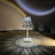 thumbnail image 2 of Lámpara de mesa de cristal de diseño italiano lámpara de mesa de luz nocturna (recargable), 2 of 5