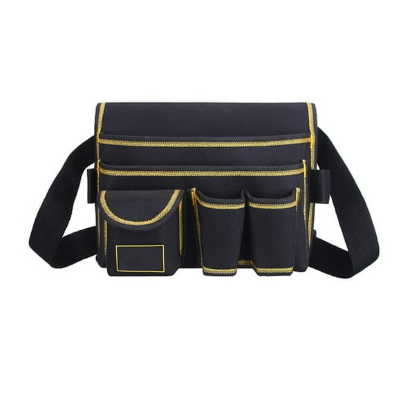 Amdohai Adjustable Electrician Waist Bag, Multi-function Tool Pocket Pouch Electrician Tool Pocket for Electrician Technician Car Mechanic