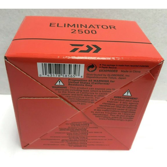 Daiwa Eliminator 2500 5.6:1 Fresh/Saltwater Spinning Reel - ELT2500