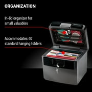 SentrySafe HD4100 Fire-Resistant and Water-Resistant Box Safe with Key Lock, 0.65 cu. ft.