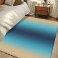 thumbnail image 4 of Yellow and Teal Blue Gradient Area Rugs 3x5 ft Minimalist Ombre Modern Art Washable Rug Non Slip Indoor Carpet Absorbent Floor Mat for Living Room Bedroom Dining Room, 4 of 9