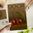 thumbnail image 5 of Lantern Press 1000 Piece Jigsaw Puzzle, Door County, Wisconsin, Cherries, Oil Painting, 5 of 5