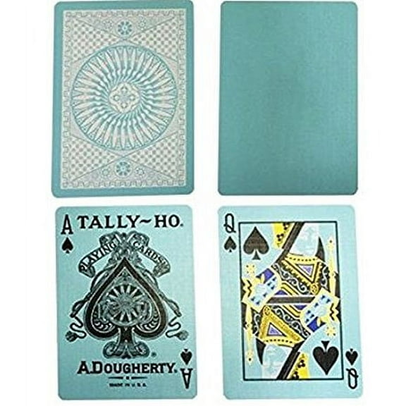 Blue Tally Ho Reverse Circle Back Limited Edition Playing Cards