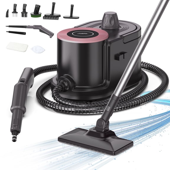 GOOVI Steam Cleaner 1500w Powerful Handheld Steamer with 57oz Watertank Steam Mop 15 in 1 Canister Steamer Cleaner for Home, Car, Floor Cleaning