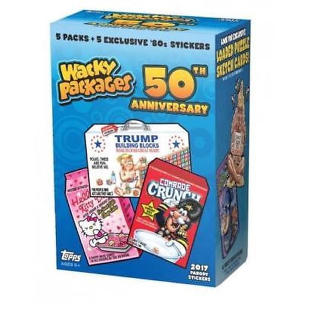 2017 Topps Wacky Packages 50th Anniversary Factory Sealed Blaster Box 