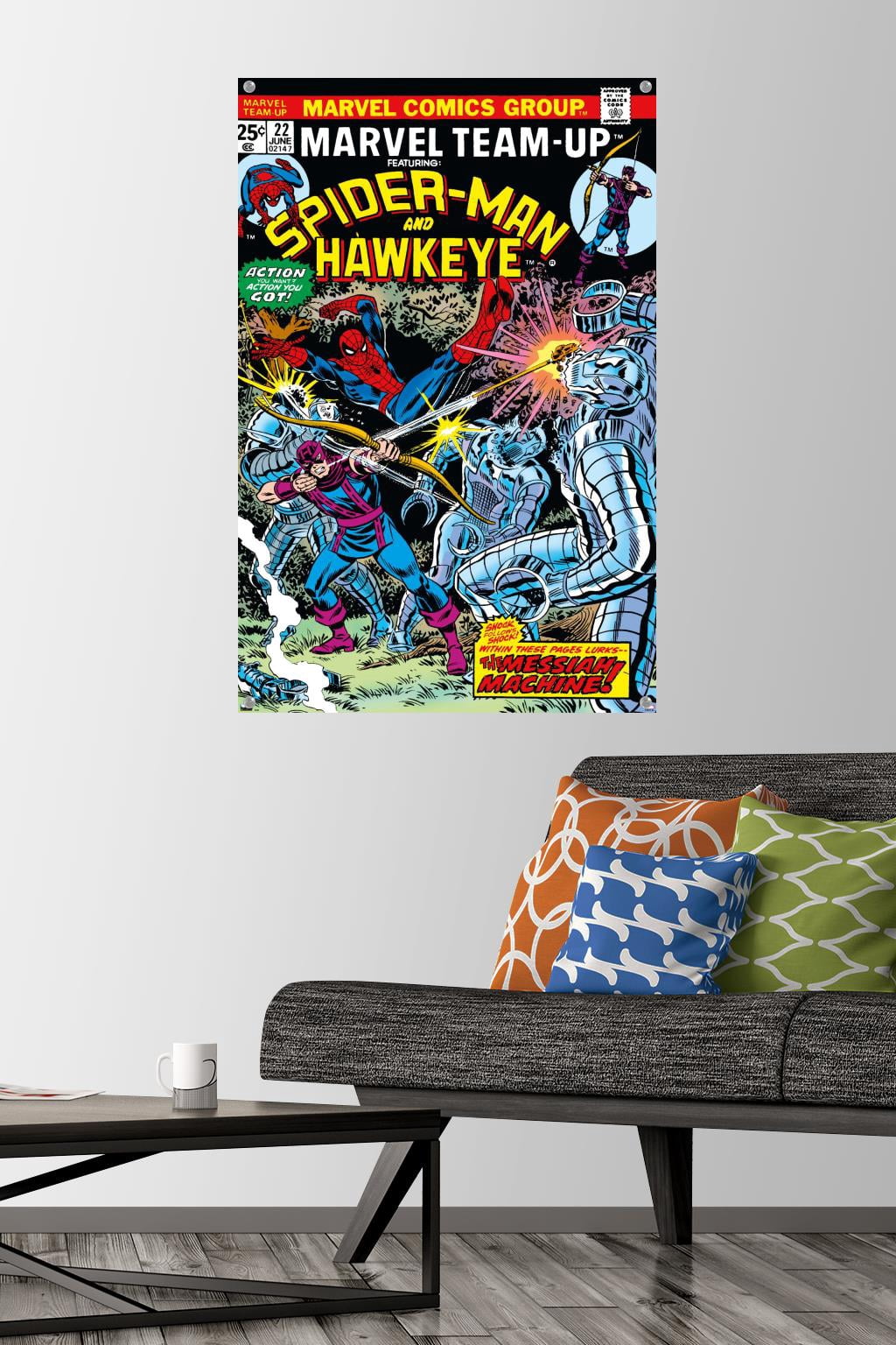Marvel Comics - Hawkeye and Spider-Man Wall Poster with Pushpins, 22.375" x 34"