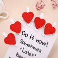 thumbnail image 6 of 48 pcs Red Heart Wooden Mini Clothespins(48 Pieces) Small Clothes Pins- Clothespins for Crafts Photos Wooden Paper Picture Clips Decorative Little Clothes Pins for Hanging Pictures (48, Red Heart), 6 of 8