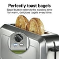 thumbnail image 5 of Hamilton Beach 2-Slice Bread and Bagel Toaster with Long Slots and Removable Crumb Tray, Stainless Steel, 5 of 10