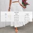 thumbnail image 3 of Ytndtr Women's Long Maxi Skirts Tiered Elastic High Waist Boho Layered A-Line Casual Midi Dress, 3 of 9