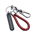 thumbnail image 1 of Qiaoxi Anti-Lost Car Key Chain with Phone Number Plate, Key Ring, Auto Vehicle Key Chain Accessories, Woven Rope Key Chain for Car Remote Control Old Men Kids, 1 of 8