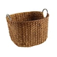 thumbnail image 4 of Cesta de lavandería tejida, contenedor organizador de almacenamiento, cesta de lavandería portátil cómoda y elegante para ropa sucia, para dormitorio, 4 of 8