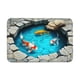 thumbnail image 2 of Alfombra de terciopelo de cristal | Alfombra de baño antideslizante con diseño de carpa 3D | Felpudo absorbente de agua para la entrada | 40 x 60 cm, 2 of 6