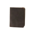 thumbnail image 2 of Men Retro Wallet Money Bag Coin Pocket Slim Purse Cowhide Change Card Short Handmade Fashionable for Business Driver Dark Coffee vertical design, 2 of 8