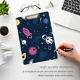 thumbnail image 5 of FMSHPON Space Rockets Clipboard Hardboard Wood Nursing Clip Board and Pull for Standard A4 Letter 13x9 inches, 5 of 8