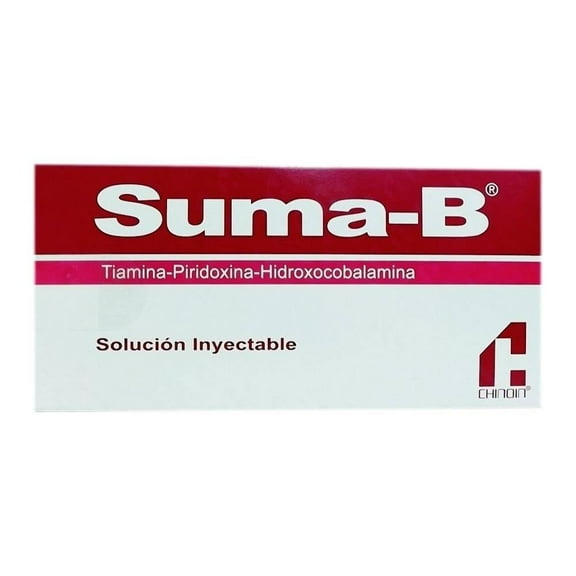 Suma B solución inyectable 5 pzas de 2 ml c/u + 5 jeringas de 3 ml