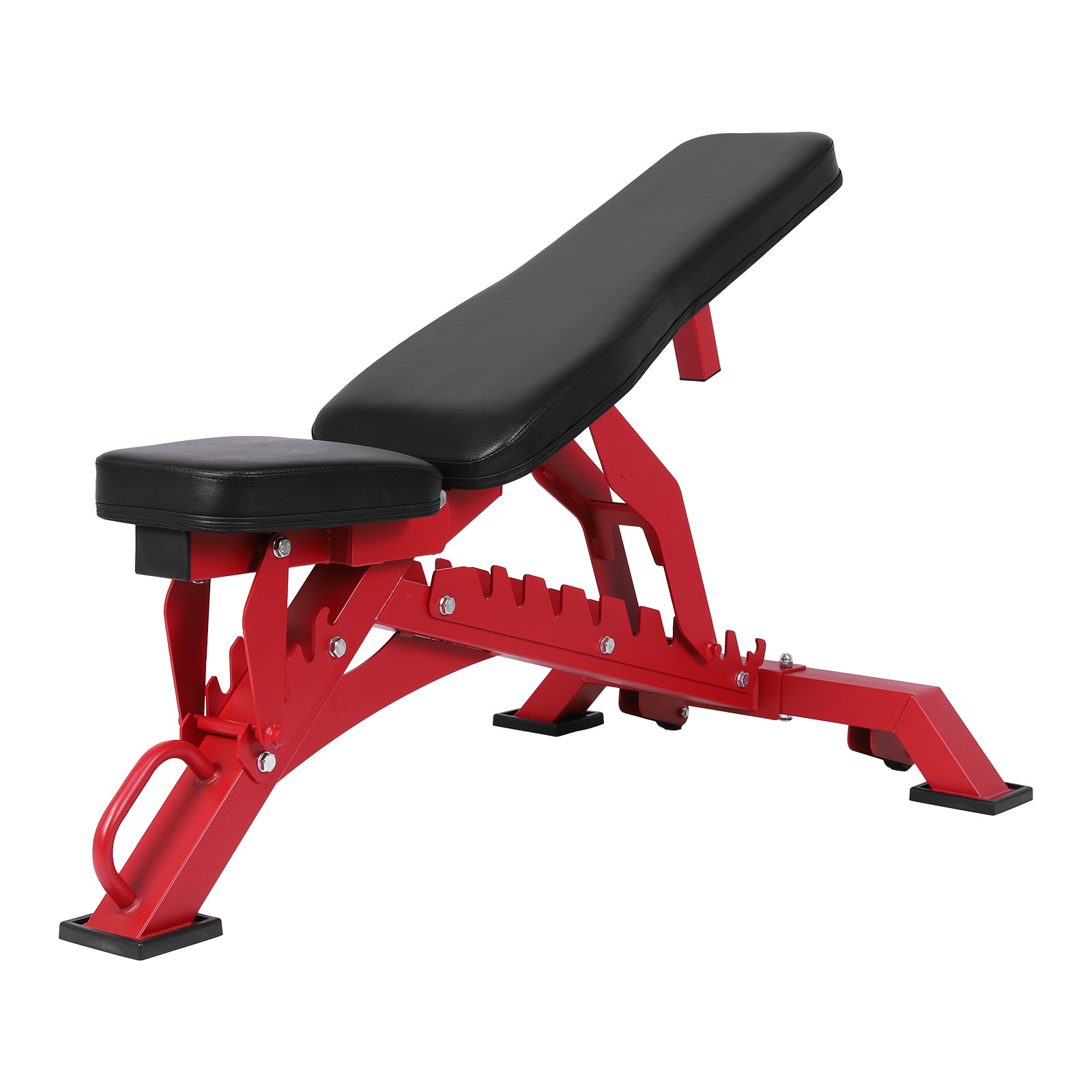 Btidfty Adjustable Weight Bench for Home Gym Strength Training 1300LBS Weight Capacity Incline Decline Flat Utility Workout Bench Fitness Equipment (Red)