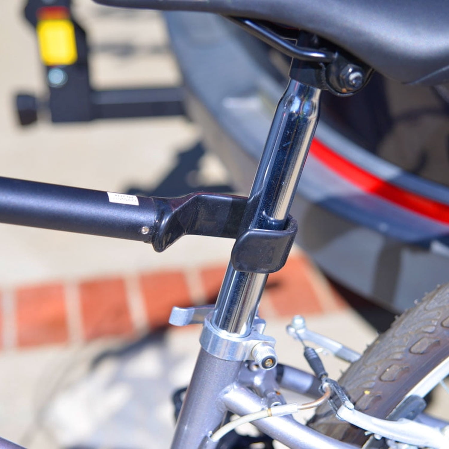 (2 pack) Allen Sports Bicycle Carrier Adaptor Bar, for Non-Conventional Bicycle Frames, Model 900B, Black