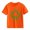Orange, variant on Edgy Splatter Clover Kids' Girls Boys Short-Sleeve Crew Neck T-Shirt - Distressed Green Graphic, Soft St. Patrick's Day Lucky Charm Top