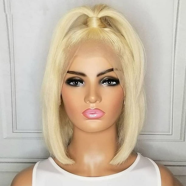 Transparent Lace Honey Blonde Bob Lace Front Wigs 13x4 Silky Straight Short Bob Wigs Human Hair Glueless Virgin Hair Natural Hairline Pre Plucked 613 Bob Frontal Lace Wig for Women Free Part - Transparent Lace Honey Blonde Bob Lace Front Wigs 13x4 Silky Straight Short Bob Wigs Human Hair Glueless Virgin Hair Natural Hairline Pre Plucked 613 Bob Frontal Lace Wig for Women Free Part -