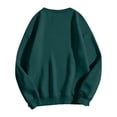 thumbnail image 5 of Mens Winter Warm Pullover Sweatshirt Fleece Lined Crewneck Sweatshirt Solid Color Casual Fleece Top for Cold Weather Black M, 5 of 5