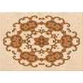 thumbnail image 1 of Ahgly Company Machine Washable Indoor Rectangle Transitional Golden Blonde Gold Area Rugs, 4' x 6', 1 of 7