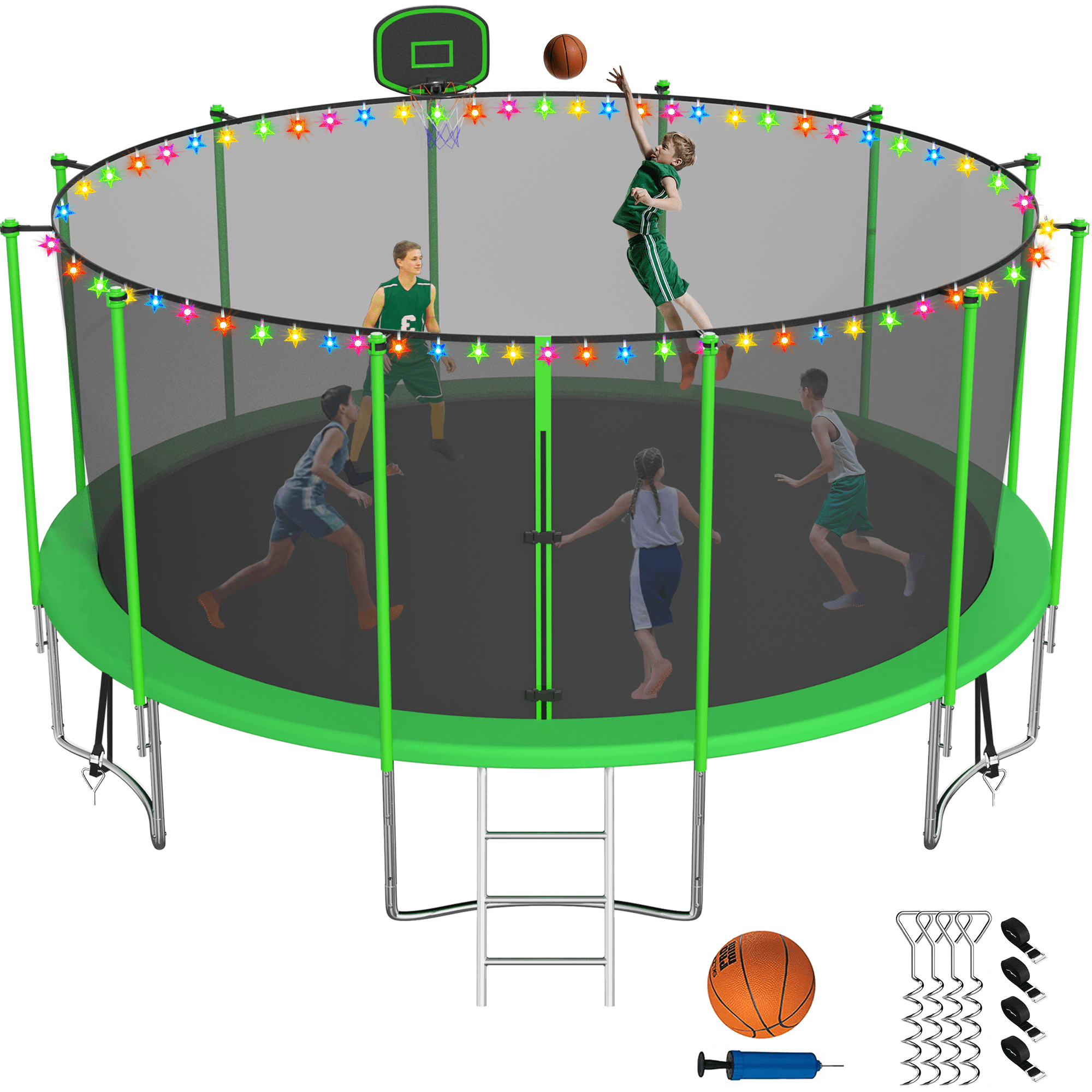 Buy OFLAN Trampoline for Adults 12FT 14FT 15FT 16FT 1500LBS Trampoline