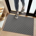 thumbnail image 2 of Gray and Black Checkerboard Pattern Door Rugs,Washable Non Slip Door Mats Indoor,Decorative Door Mats,Entry Mat Indoor for Entrance,Bedroom,Kitchen,Bathroom,20"x32", 2 of 6