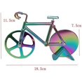 thumbnail image 2 of HSHDLDF Coupe-Pizza pour Vélo en Acier Inoxydable Double Coupe-Pizza Roue Tranchante et Facile à Nettoyer Trancheuse à Pizza Gadget de Cuisine Cool Coupe-Pizza (Multicolore), 2 of 2