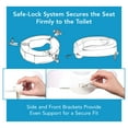 thumbnail image 5 of Carex Raised Toilet Seat with Safe Lock for Seniors, Adds 4.25" of Height, 300 lb Weight Capacity, 5 of 7