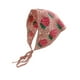 thumbnail image 4 of Bandana de crochet para mujer, decoración para el cabello, accesorios, lindo y elegante pañuelo para la cabeza Fresas rosas, 4 of 9