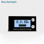 Angle View: Multi-function Battery Meter BMS LCD Digital Capacity Indicator Voltmeter 8-100V