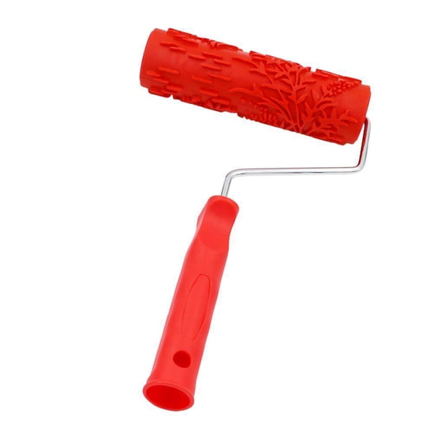 7" Assorted Embossed Floral Pattern Pattern Painting Embossing Paint Painting Roller with Plastic Handle F