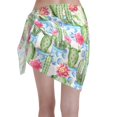 thumbnail image 2 of Bingfone Flowers and Cactus Women's Sarong Swimsuit Cover Ups Bathing Suit Coverups Chiffon Beach Wrap Skirts, 2 of 7