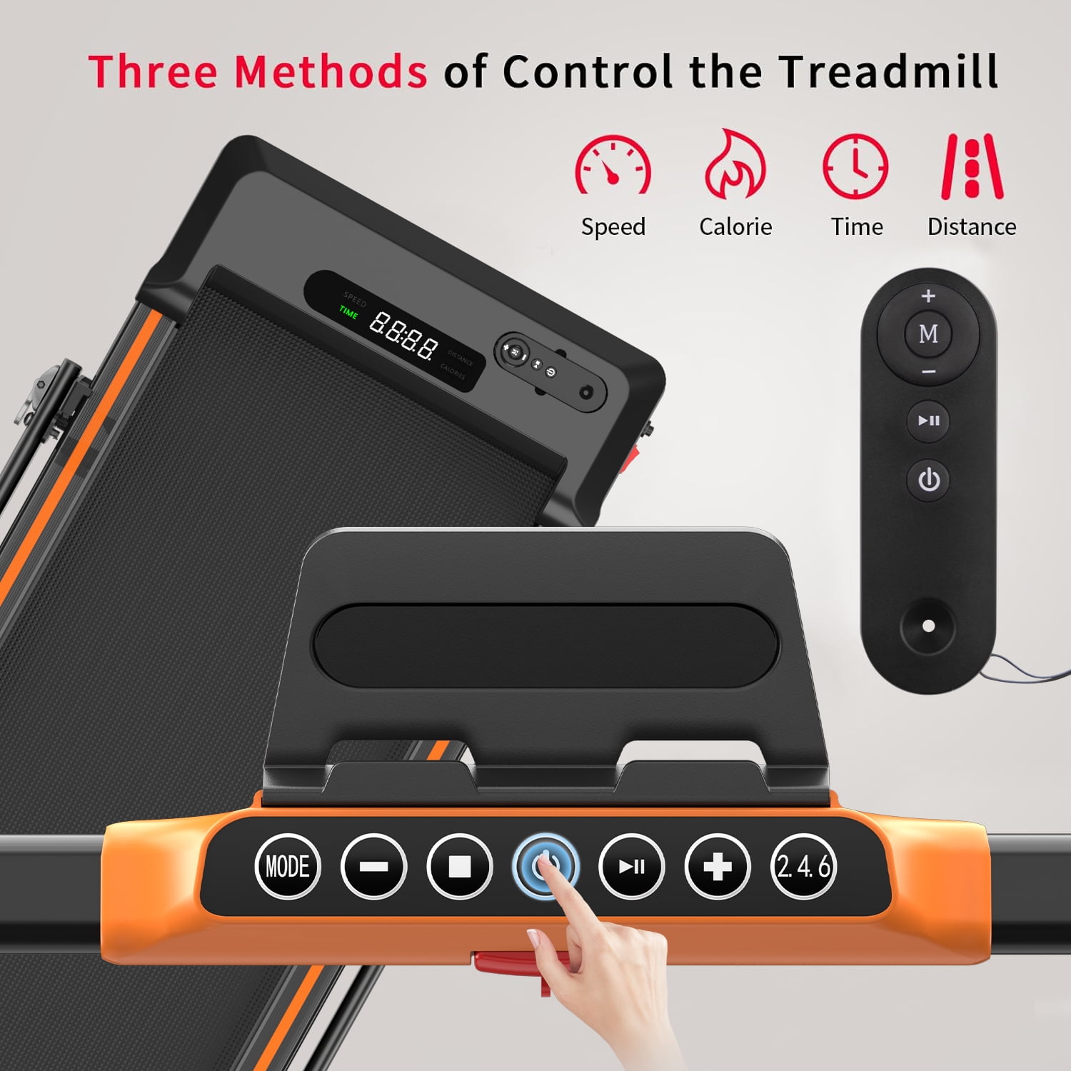 FINATI Under Desk Treadmill, Walking Pad for Home and Office, 2 in 1 Portable Walking Pad Treadmill,2.5 HP Portable Walking Jogging Running Machine with Remote Control and LED Display
