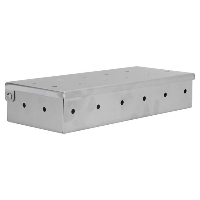 Parrilla a gas con caja para ahumar, diseño de ventilación para caja para ahumar, caja para ahumar de acero inoxidable, caja para ahumar de diseño aerodinámico