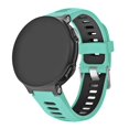 thumbnail image 3 of Correa de reloj de silicona para Garmin Forerunner 735XT 620 630 (negro + verde menta), 3 of 8