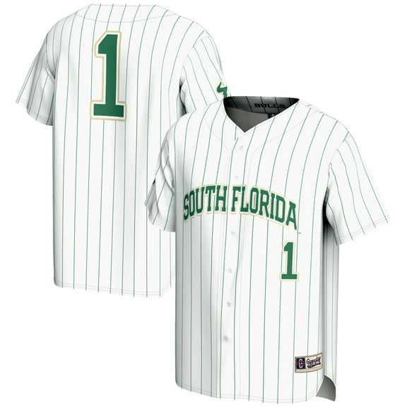 Men's GameDay Greats #1 White South Florida Bulls Lightweight Baseball Fashion Jersey