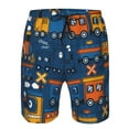 thumbnail image 4 of Kll Funny Steam Train Men'S Casual Summer Beach Shorts Hawaiian Shorts With Pockets-Small, 4 of 9