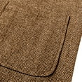 thumbnail image 4 of ZCFZJW Men's Vests Herringbone Tweed Vest Casual V-Neck Waistcoat For Men Retro Men's Wedding Vests Travel Workwear Vest Brown L, 4 of 7