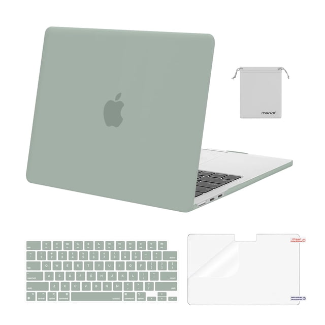 Funda MOSISO compatible con MacBook Air de 13,6 pulgadas, color verde envejecido