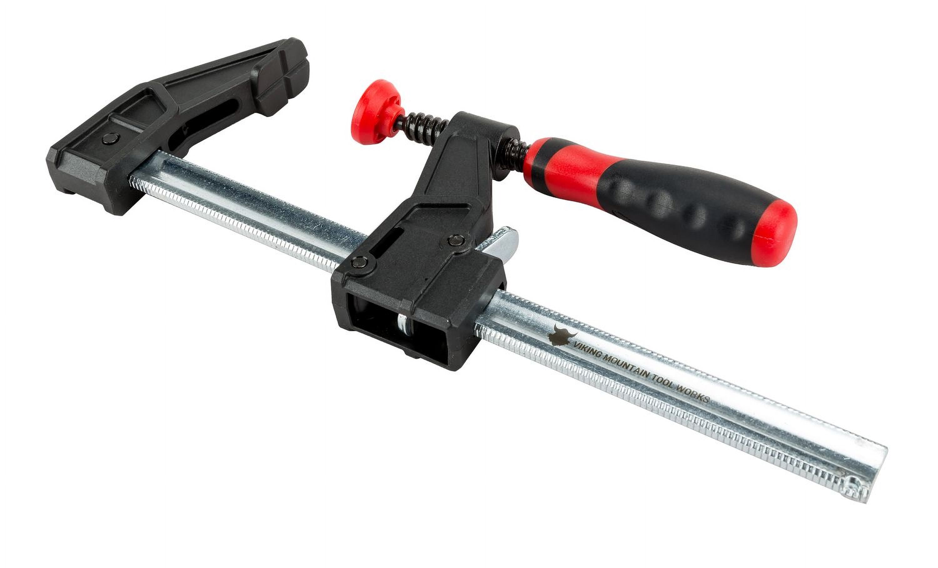 VMTW F style Quick Bar Clamp 2 inch throat 6 inch open rapid one hand close 4 pack For Woodworking and DIY Projects