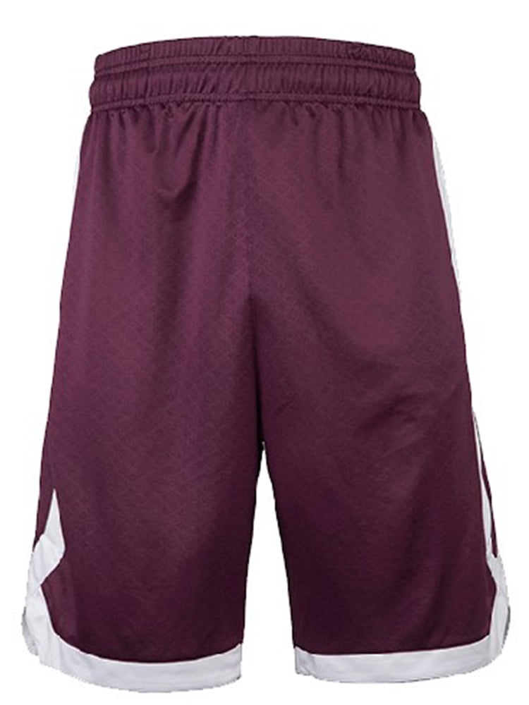 Two Tone Basketball Shorts For Men with Pockets, Pocket Training Shorts-Black-L