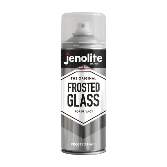 JENOLITE Frosted Glass Spray Paint  OPAQUE MATT FINISH  Frosted Window Spray For Added Privacy  Semi-Transparent Spray For Windows & Doors  Glass Frosting Spray  13.5fl oz 400ml