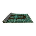 thumbnail image 2 of Ahgly Company Indoor Rectangle Persian Turquoise Blue Traditional Area Rugs, 4' x 6', 2 of 4